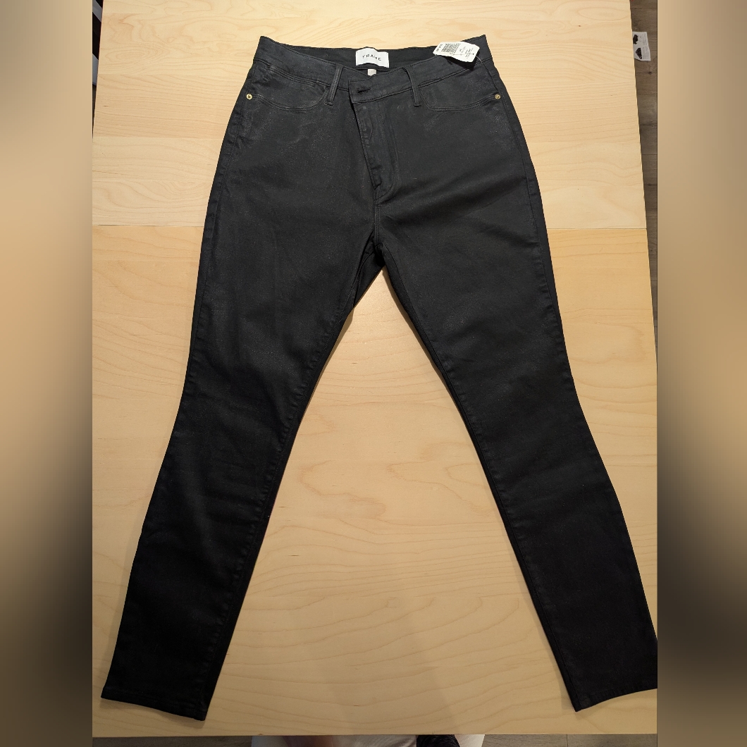 Nwt | Frame Coated Skinny Jeans
